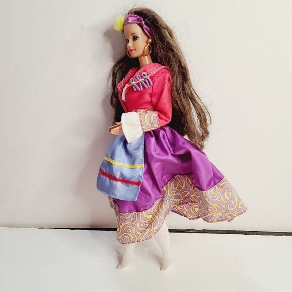 Vintage 1992 Italian Barbie Dolls of The World Collection 2256 Brunette - Picture 4 of 11